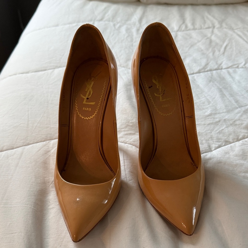 Yves Saint Laurent Tan Heels